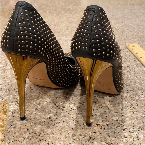 BCBG Max Azria Black heels with gold studs - Picture 12 of 14